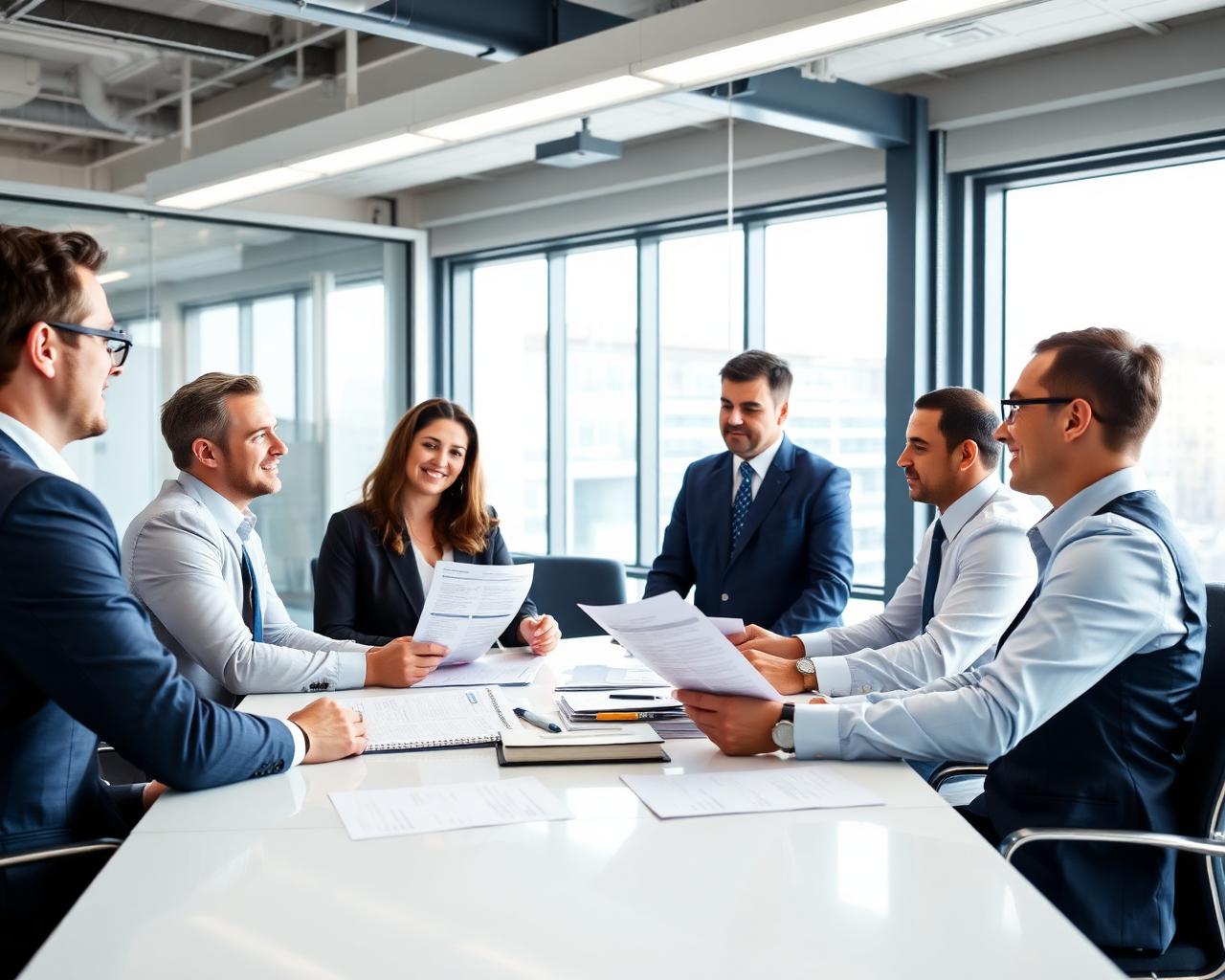 Consulenti PRO Consulenza in riunione con un'azienda cliente